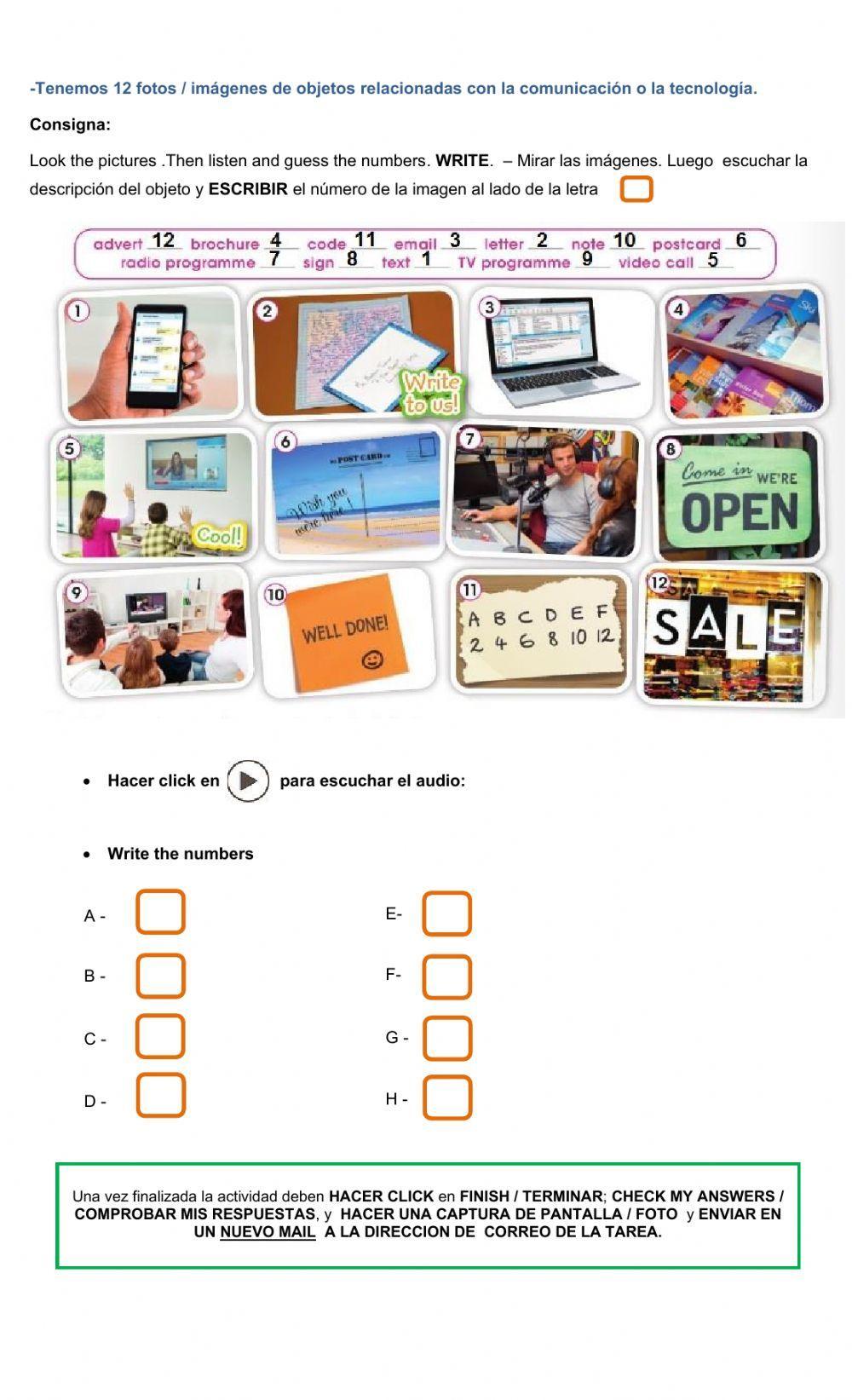 Let's communicate! - Vocabulary