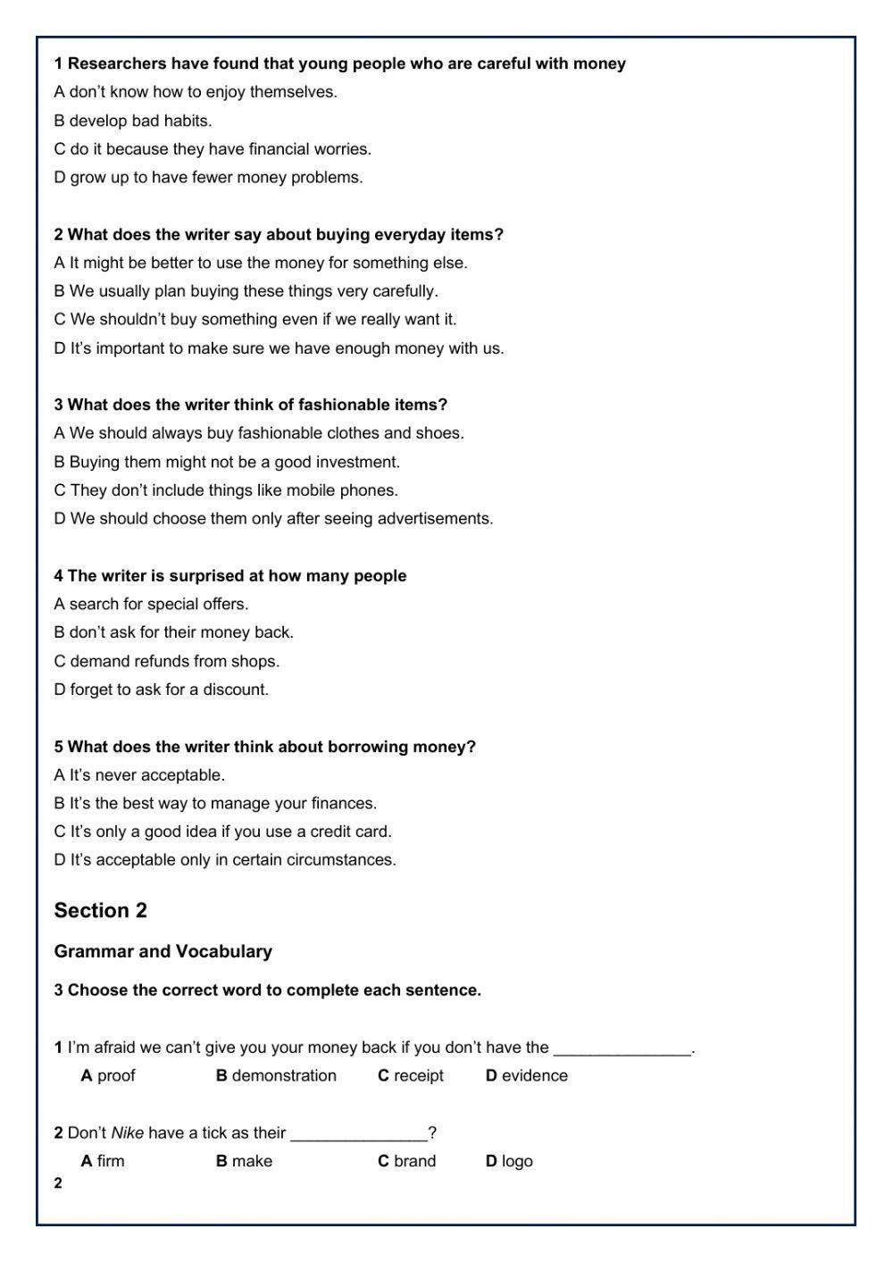 Revision Laser B2 units 3 - 4