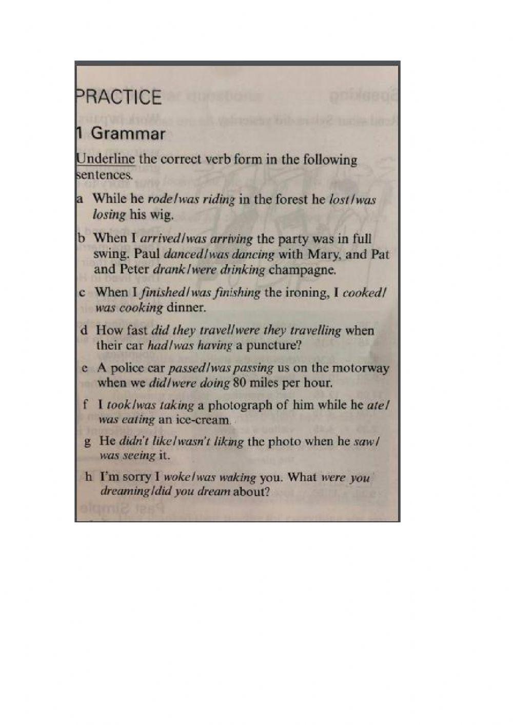 Past Simple and Continuos