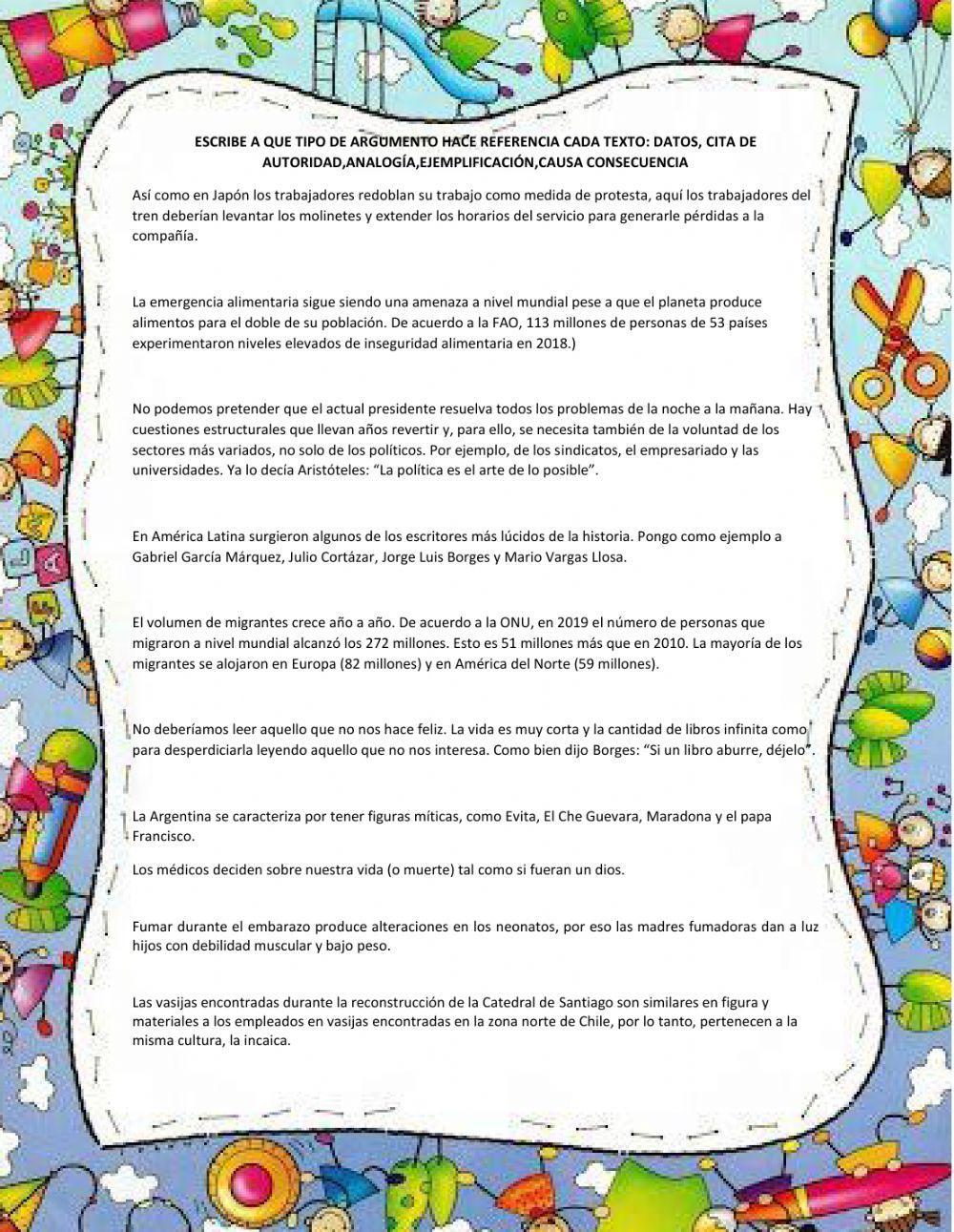 Textos argumentativos