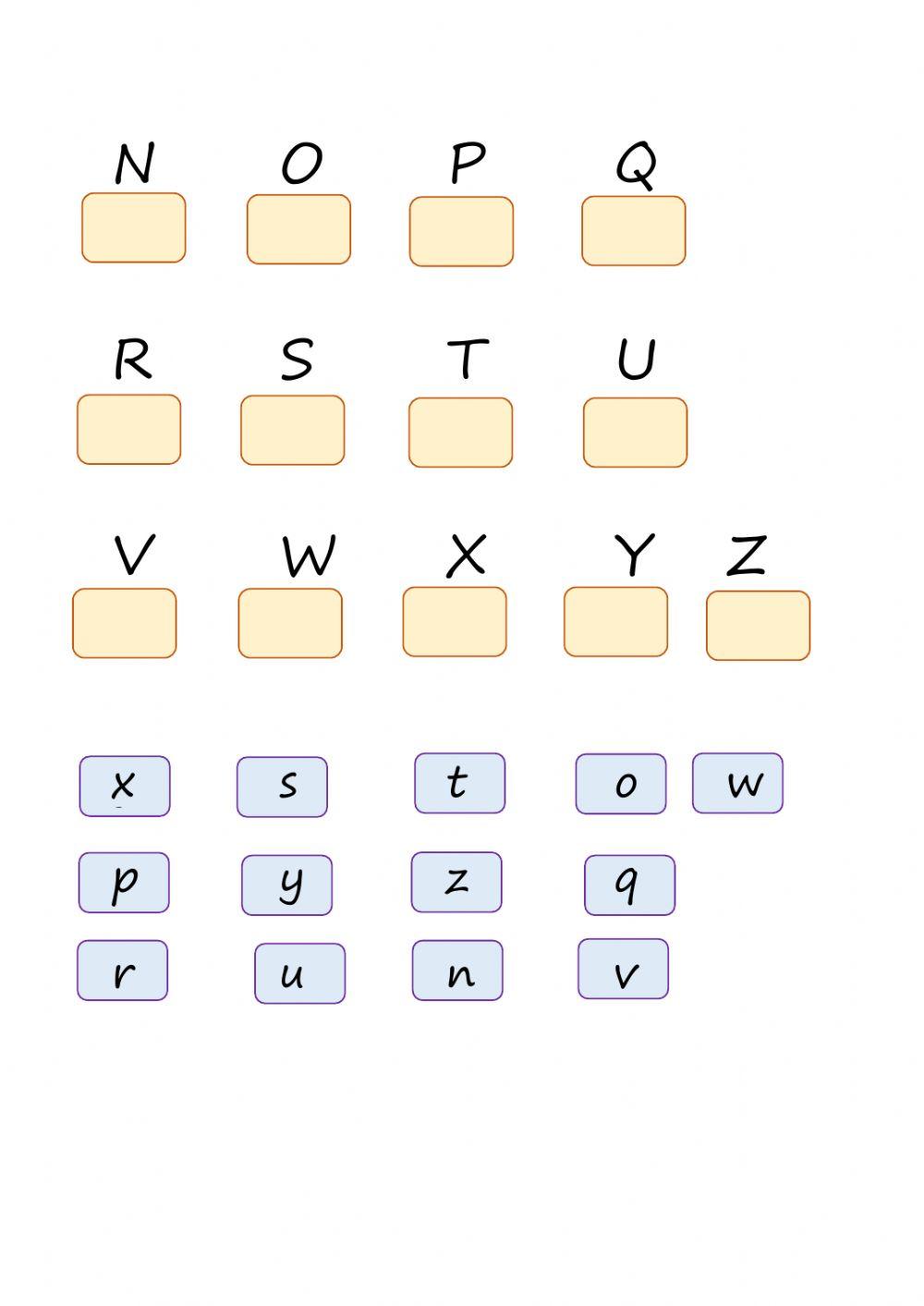 Capital and small letters