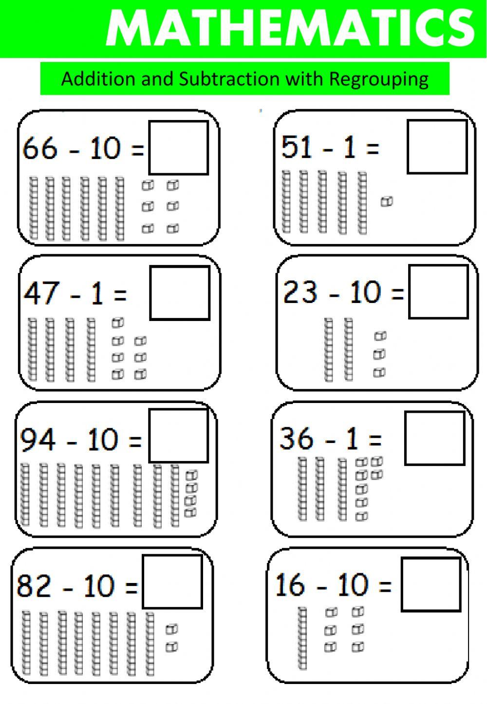 Addition and Subtraction with Regrouping