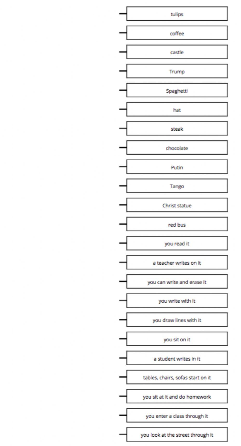 Classroom objects, countries THINK 1
