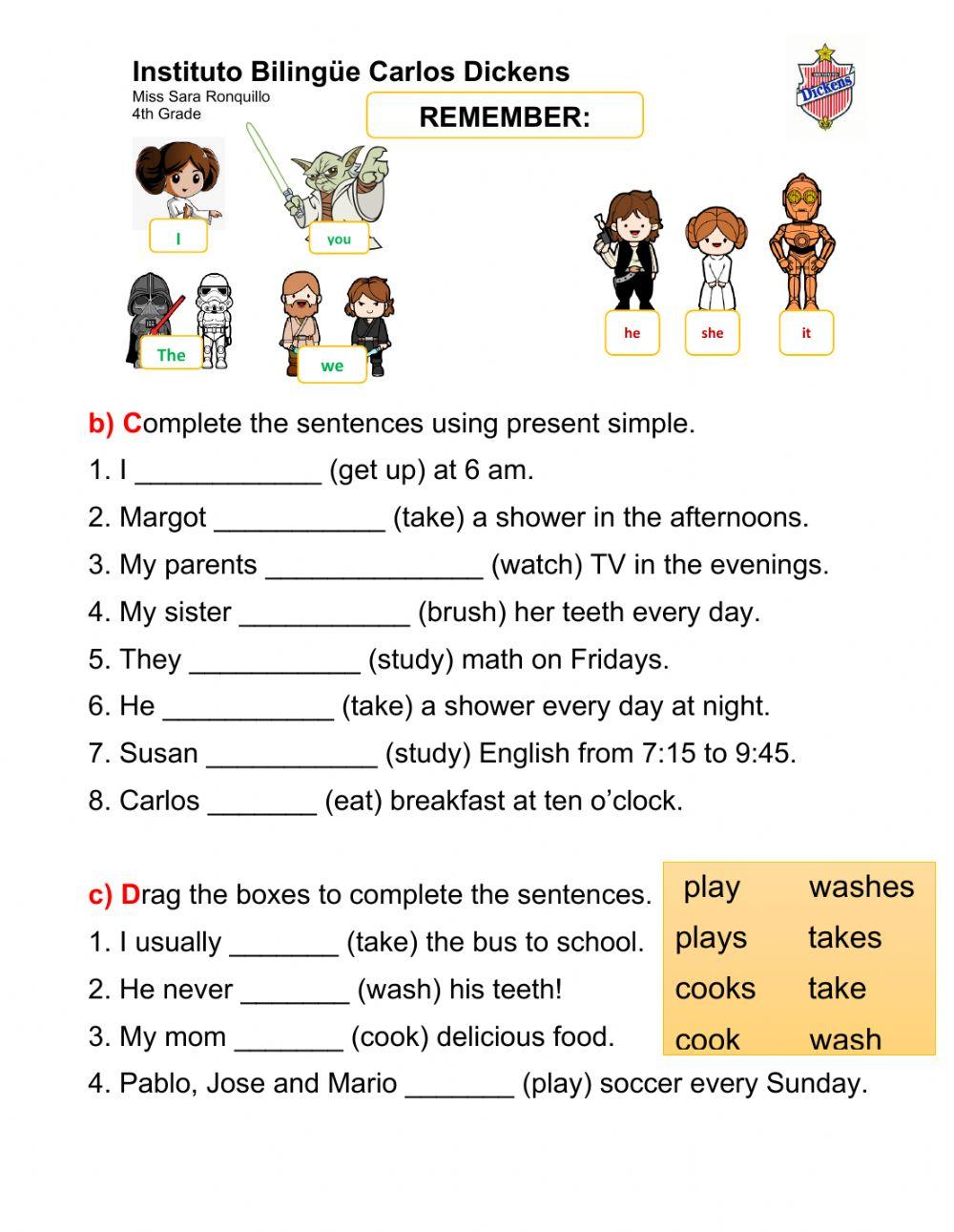 Present Simple Practice