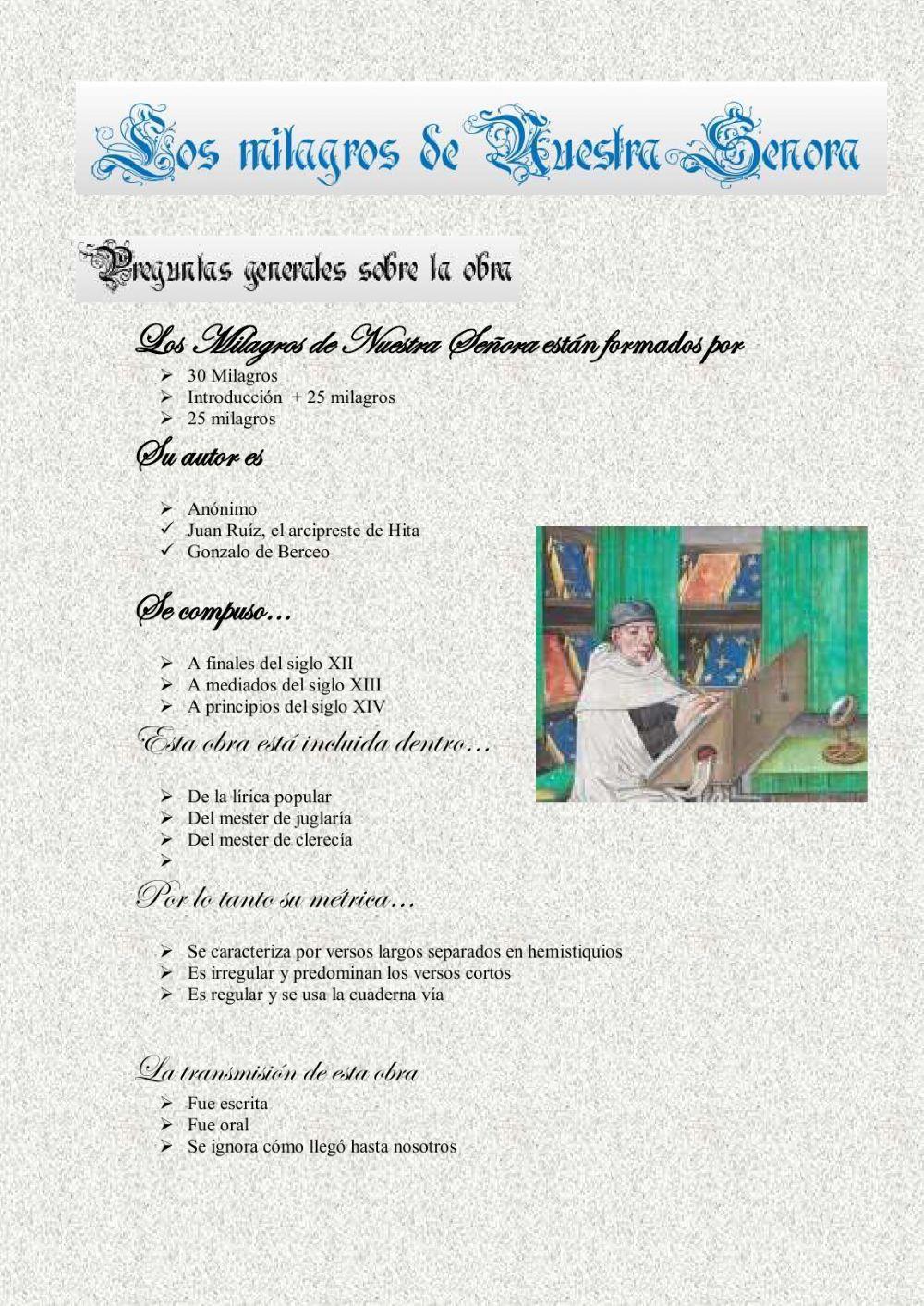 Los milagros de Nuestra Señora