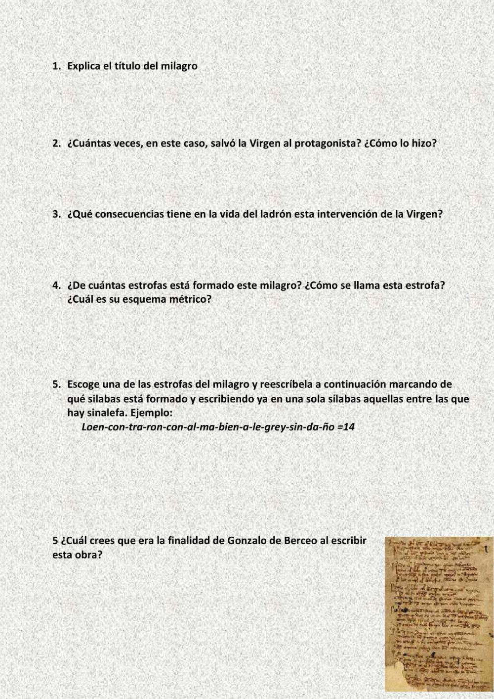 Los milagros de Nuestra Señora