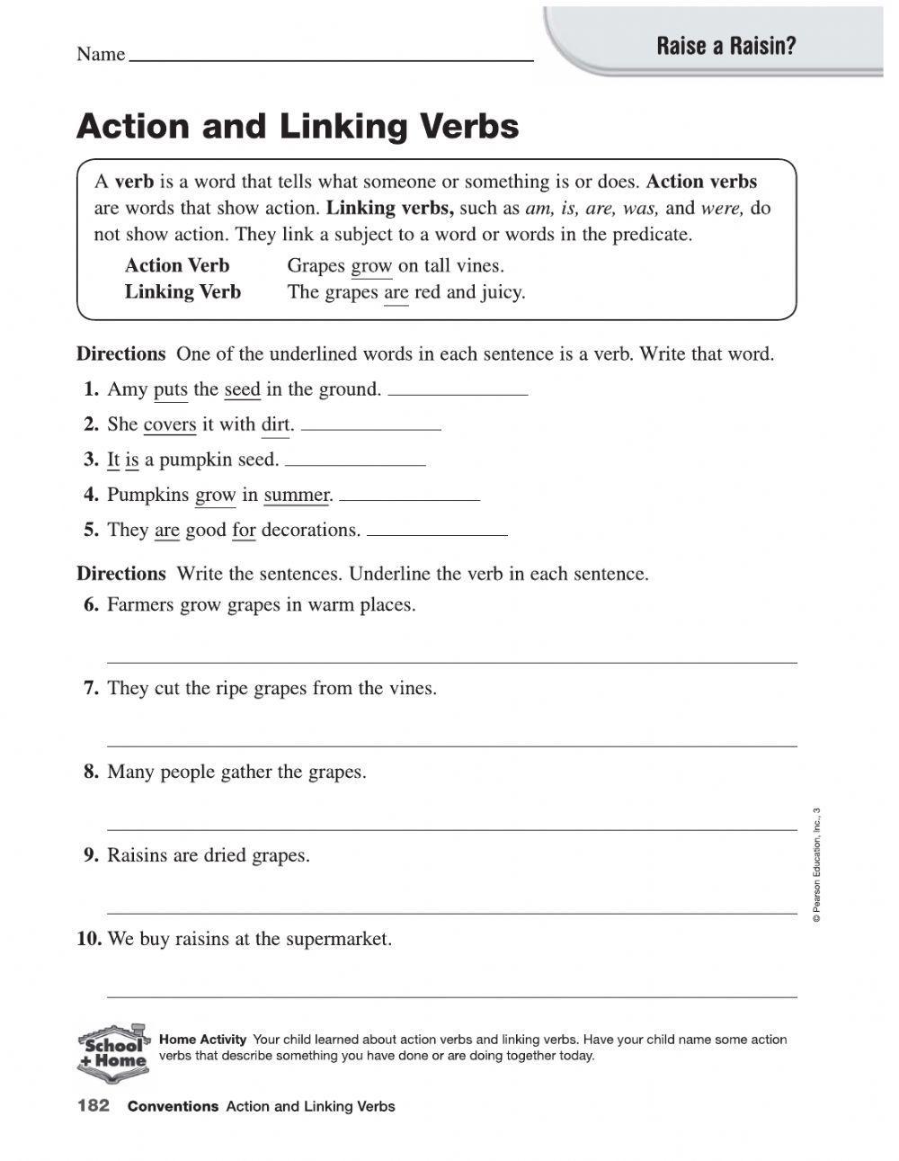 action-and-linking-verbs-worksheet-live-worksheets