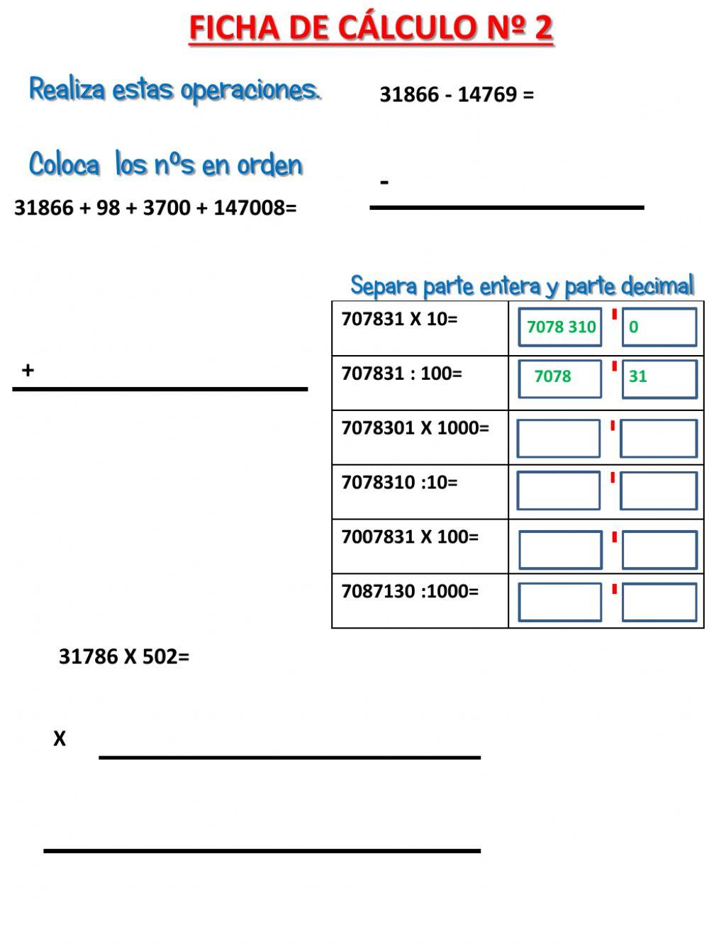FICHA DE CÁLCULO Nº 2