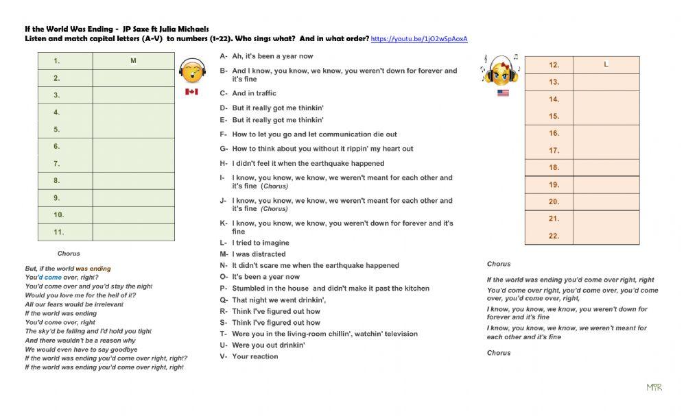 If the World Was Ending