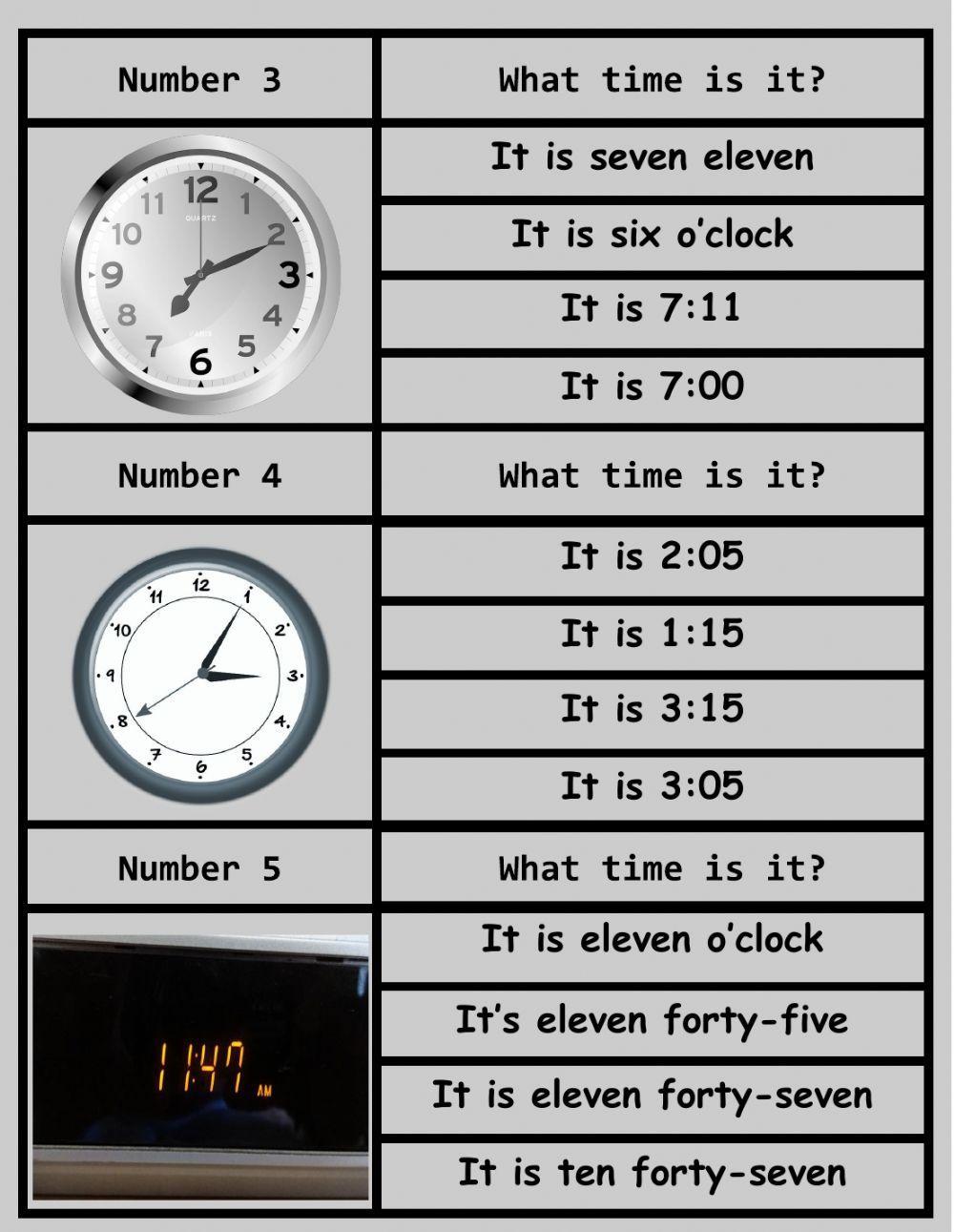 What time is it? Part 2
