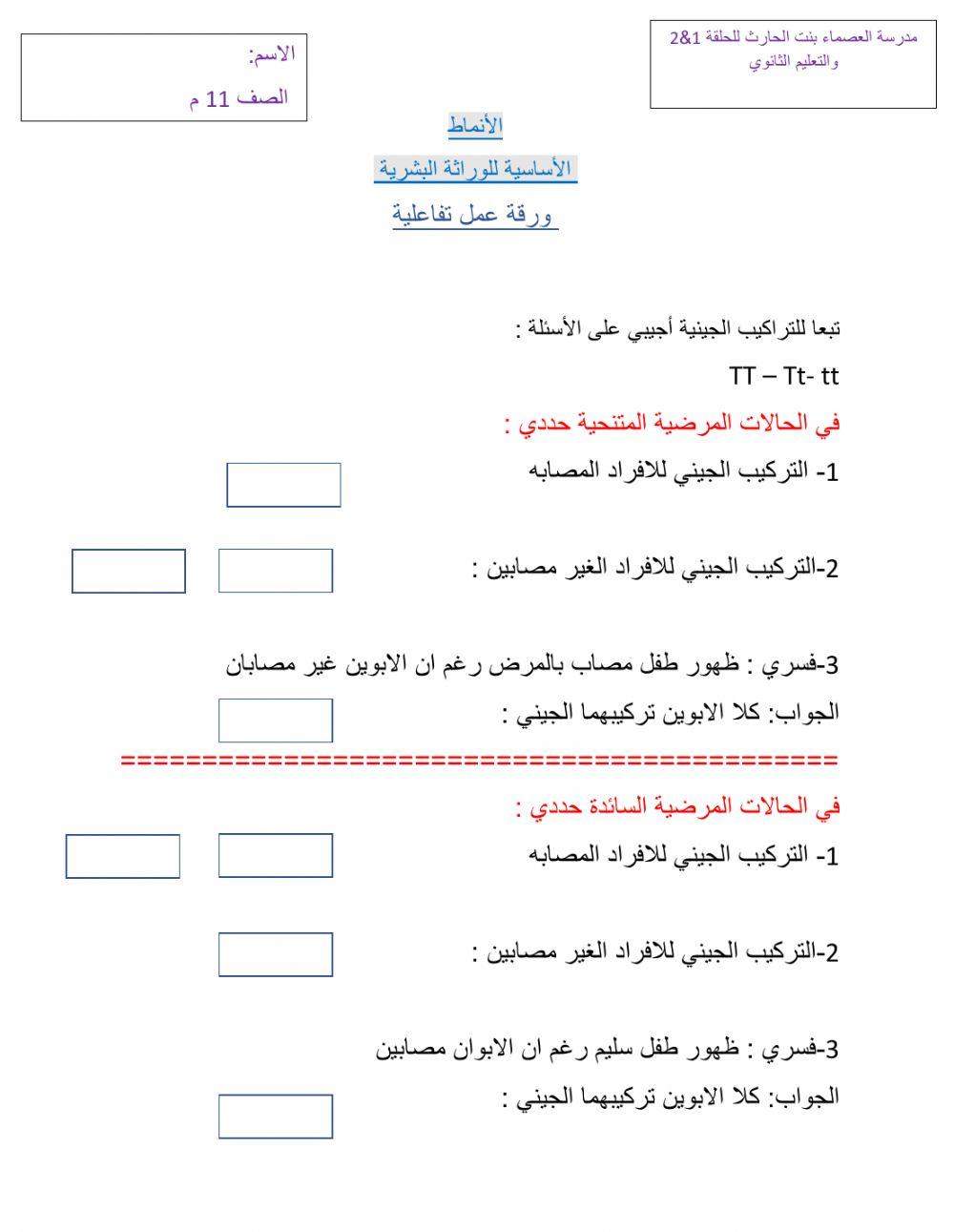 الانماط البشرية السائدة