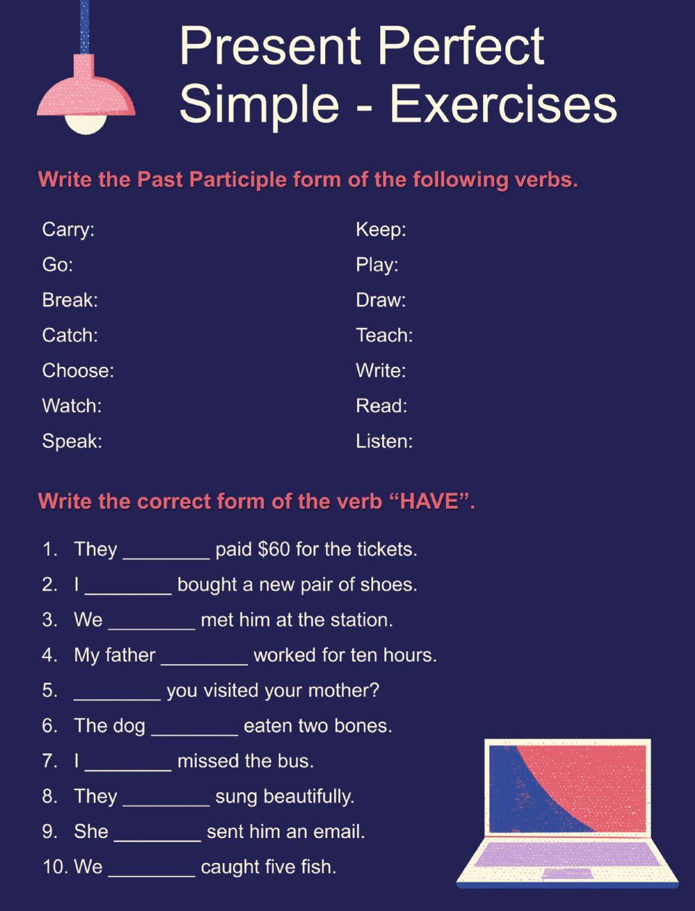 PRESENT PERFECT SIMPLE