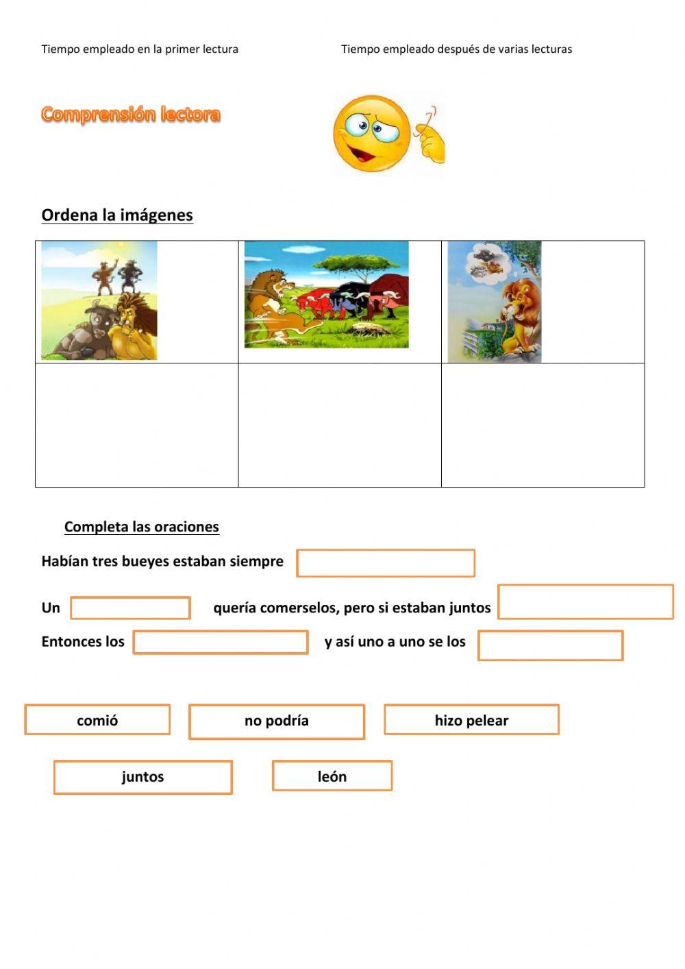 Comprensión lectora FICHA 31.3