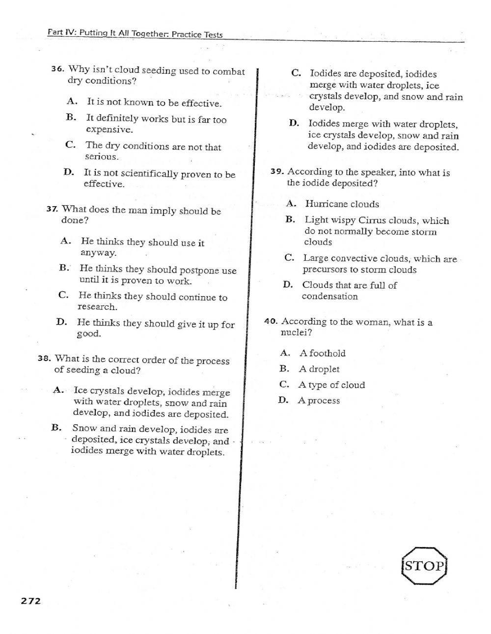 Esli Toefl Listening Section. 2020