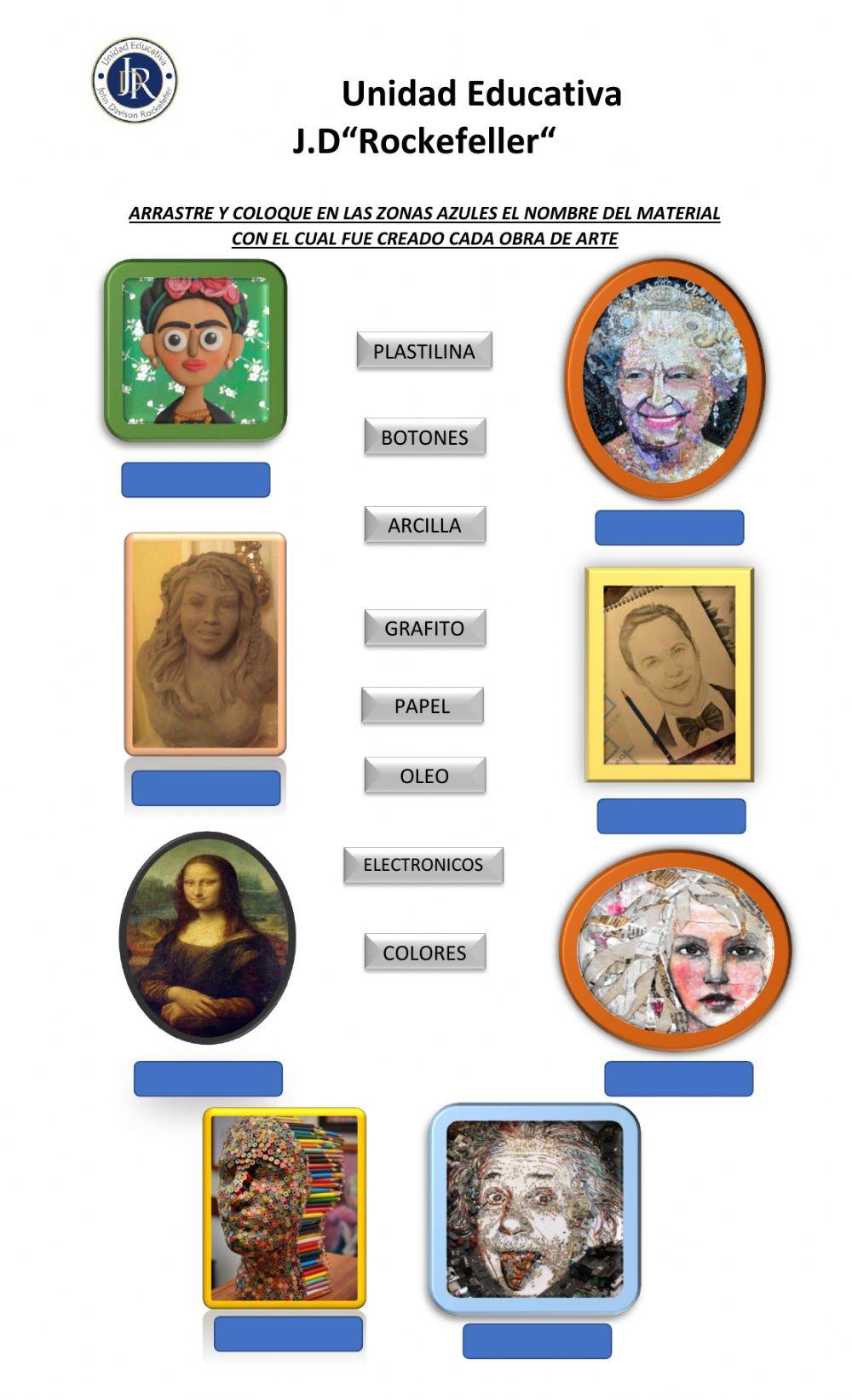 Materiales de uso artistico