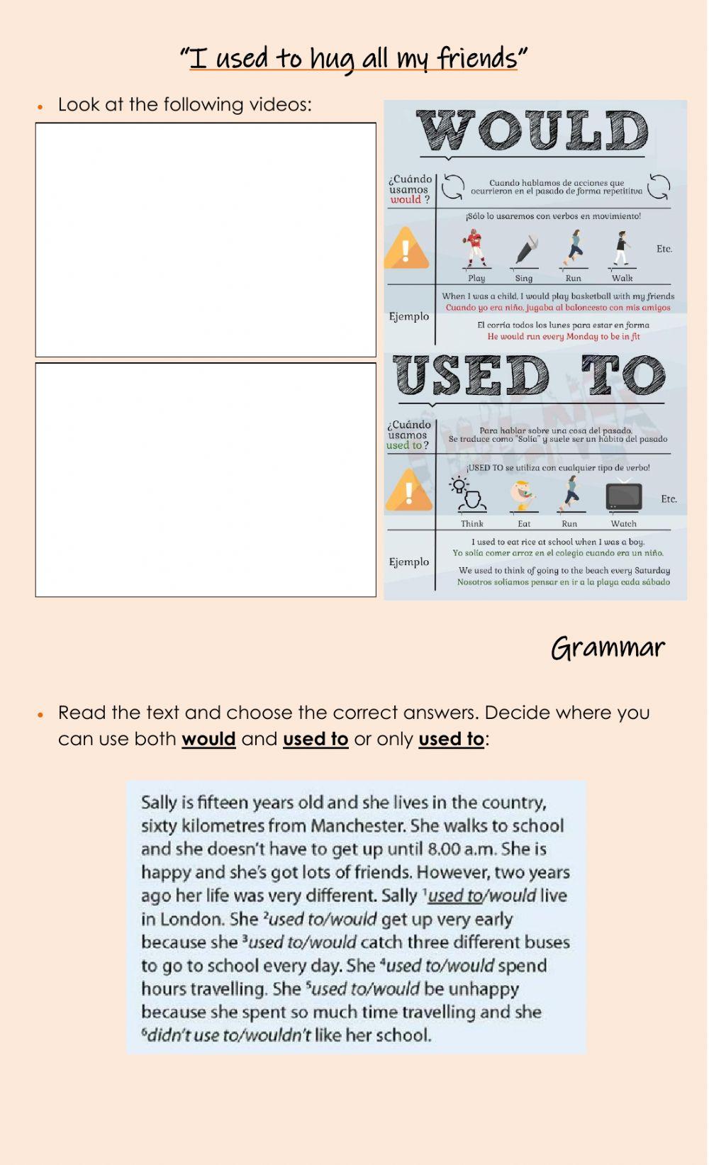 I used to hug all my friends