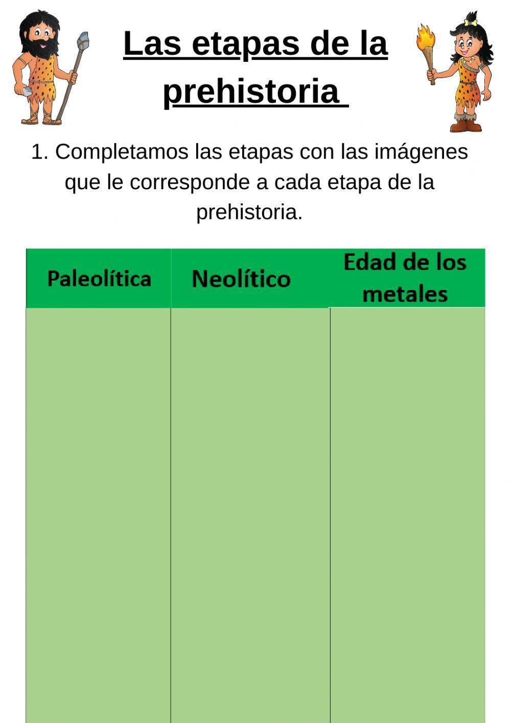 Los tiempos de la prehistoria