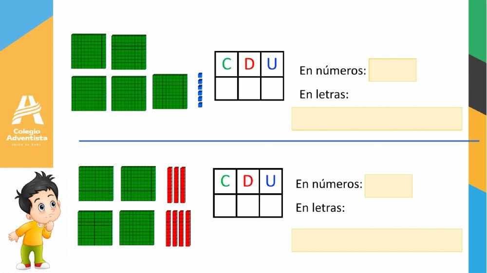 Lectura y escritura de números hasta 699