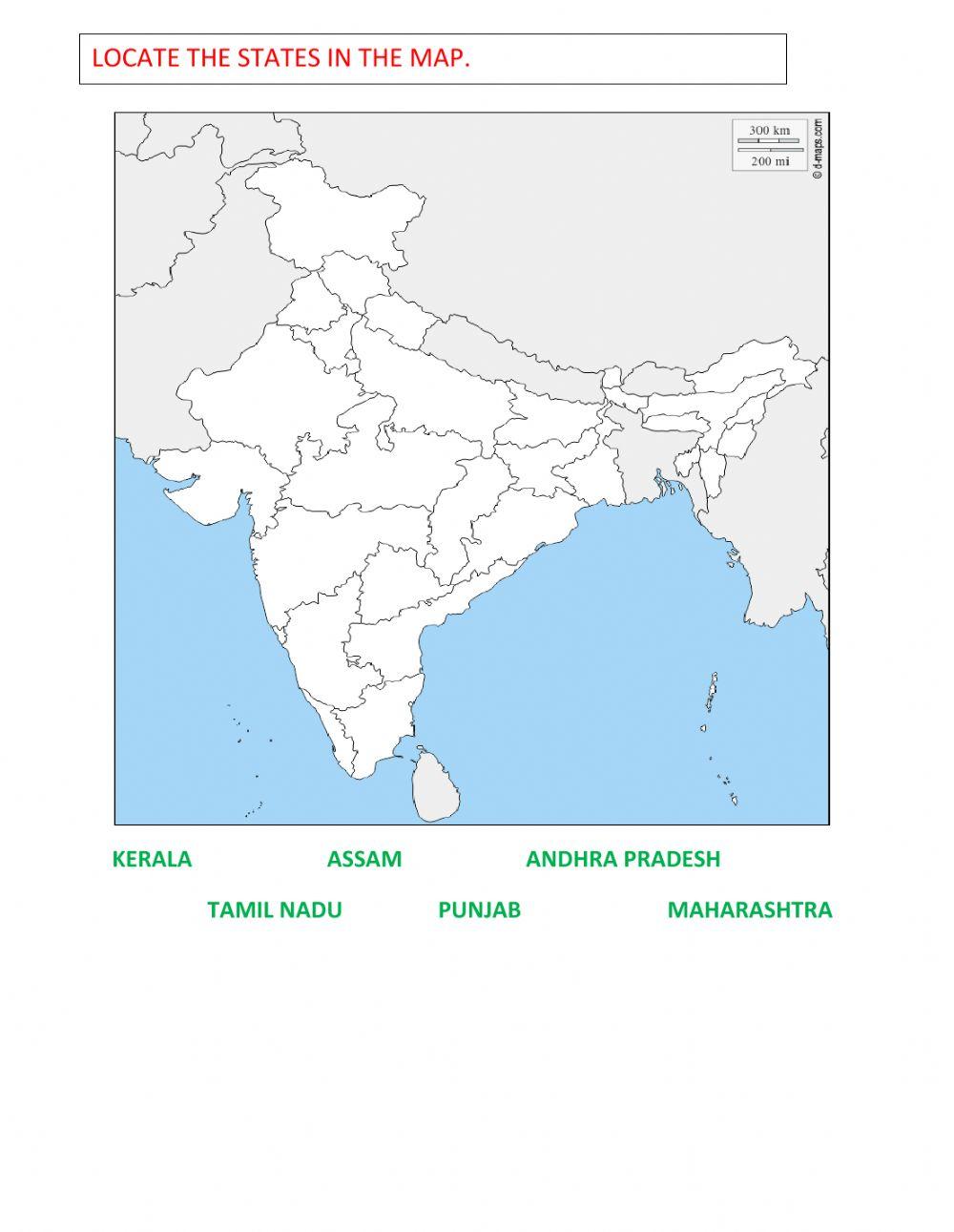 MAP OF INDIA
