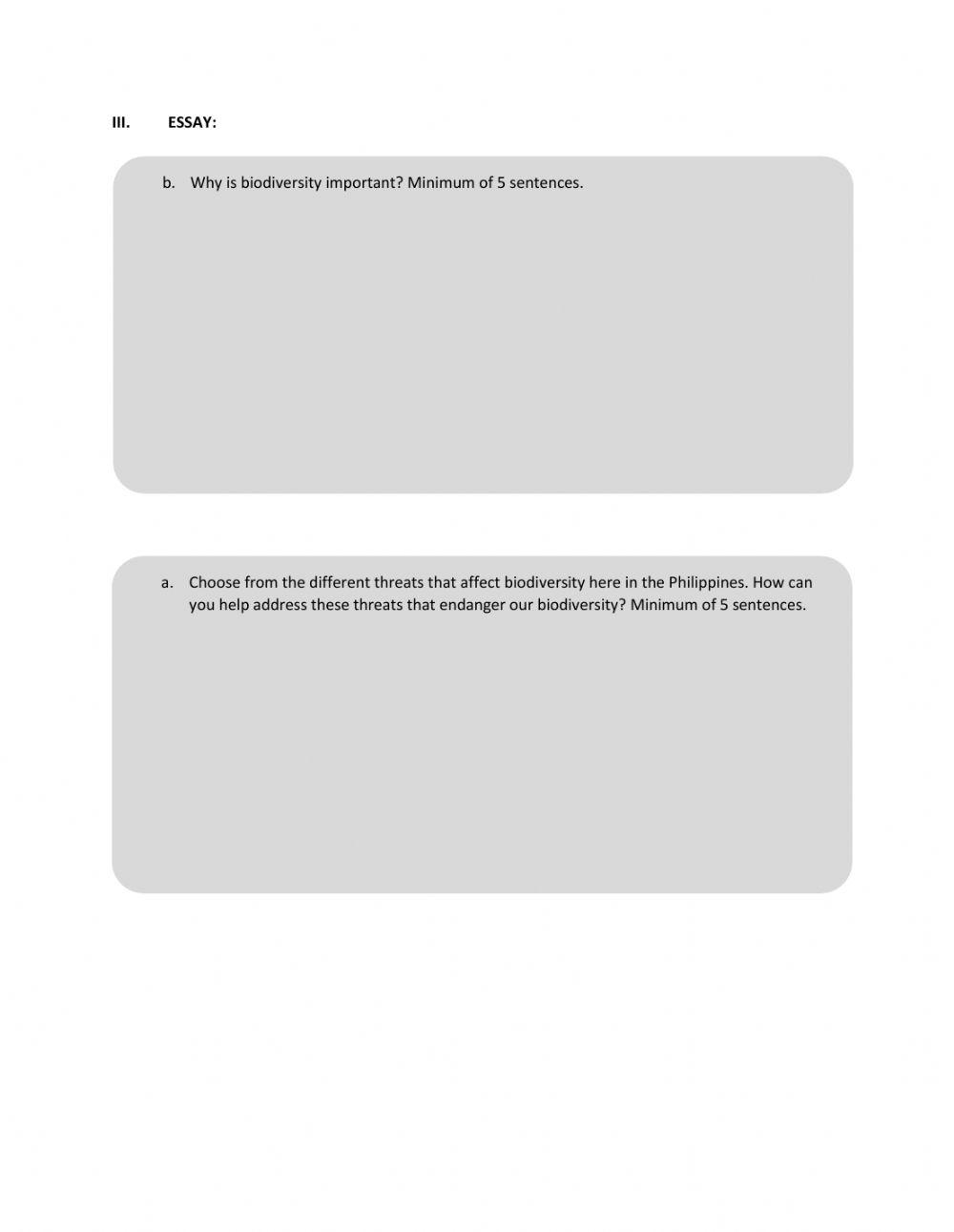 Biodiversity and Taxonomy