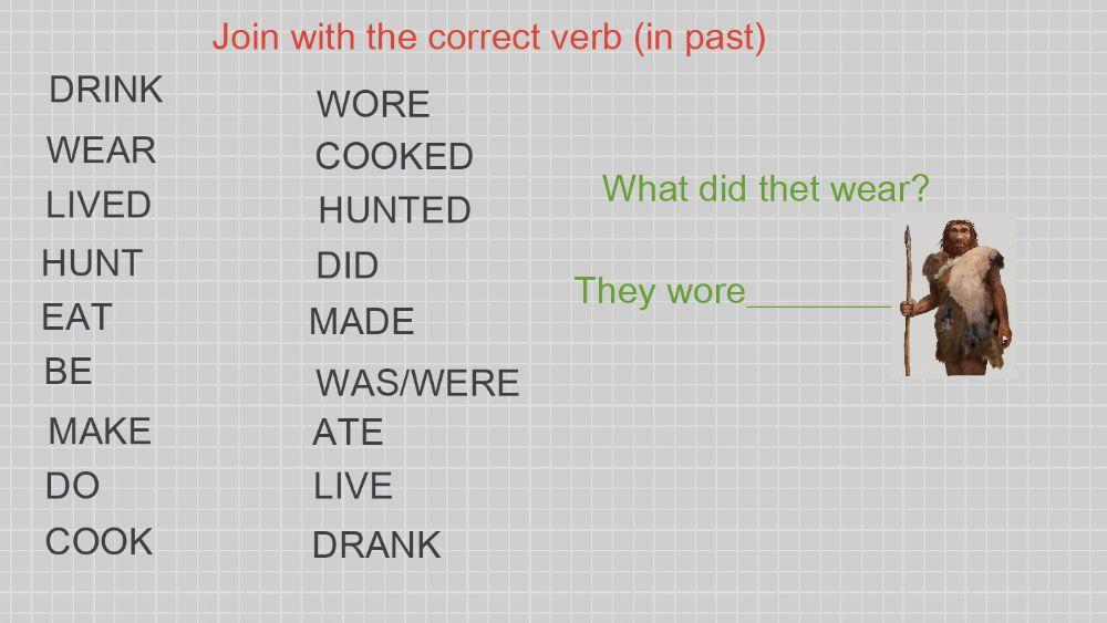 Verbs in past