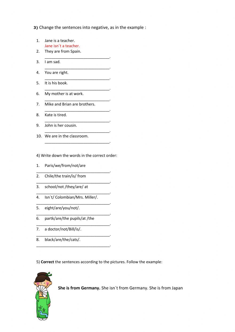 nationalities and to be negative