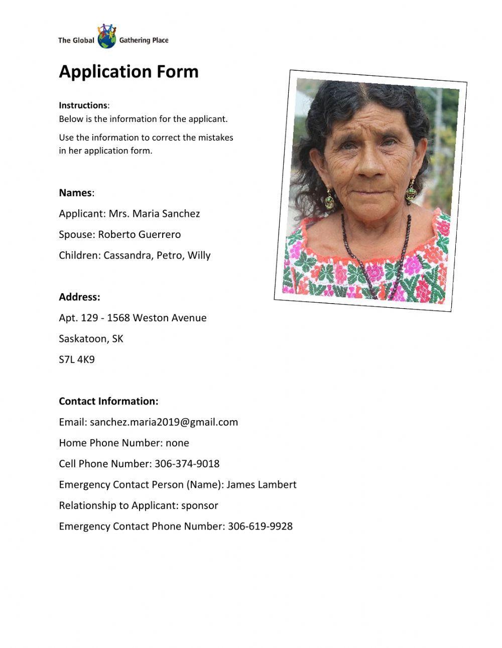 SB-Correcting application form errors--CLB 3