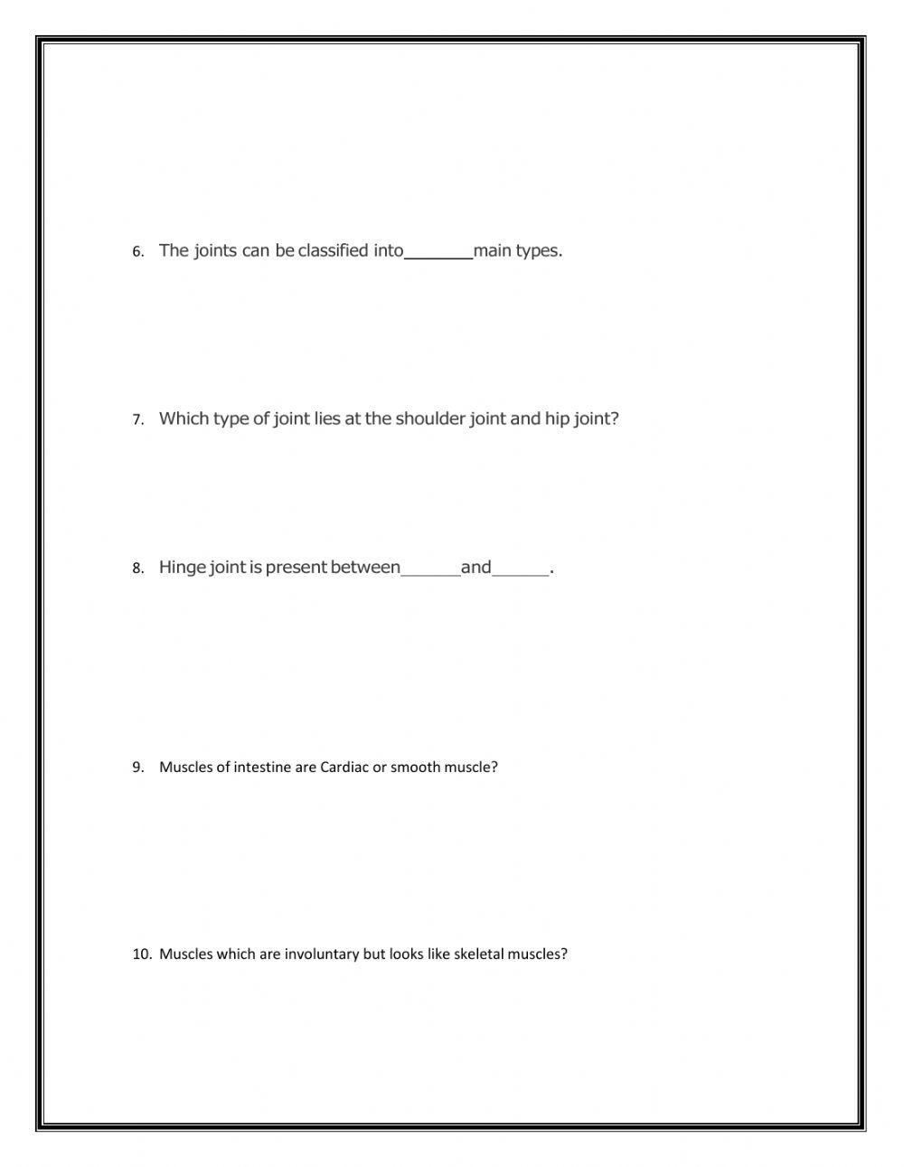 Science: human skeletal