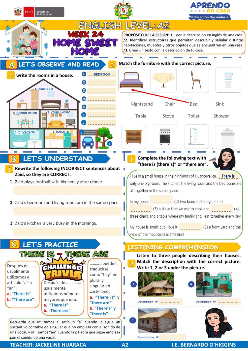 ENGLISH - Aprendo en casa - A2 - semana 24 - PERÚ