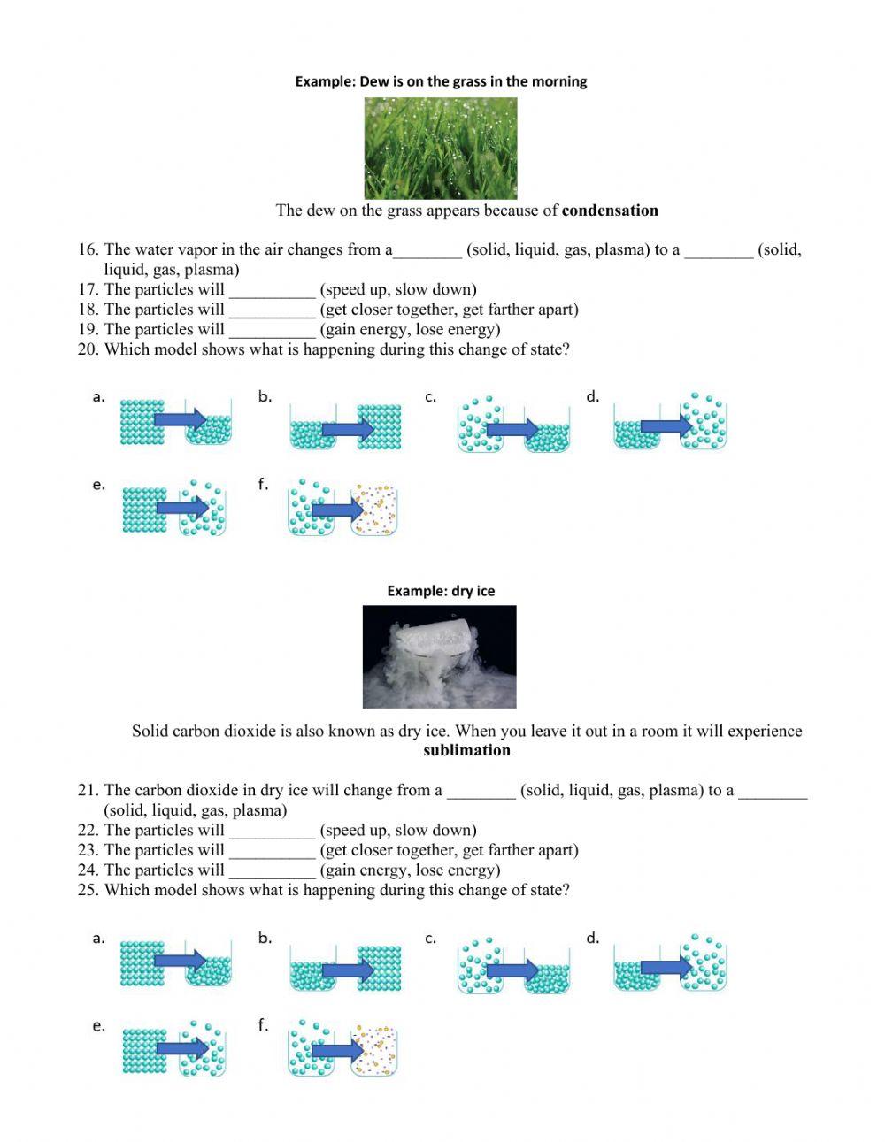Changes of State Alternative