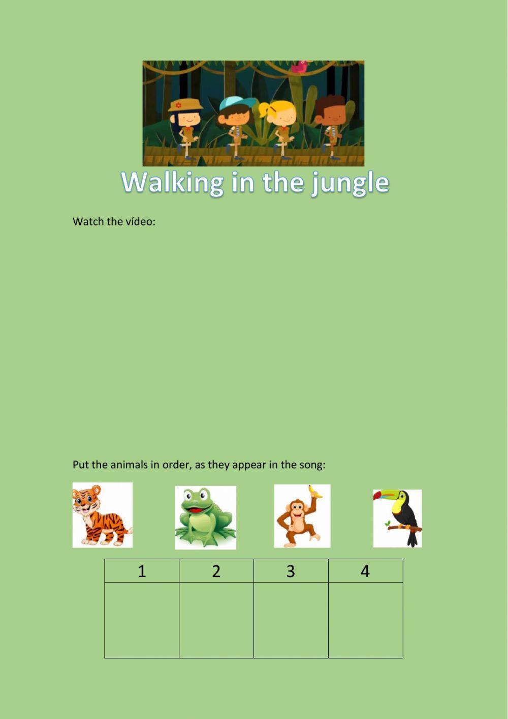 Walking in the jungle