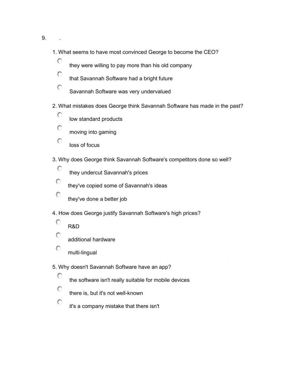 BELT Listening Comprehension Practice Part II