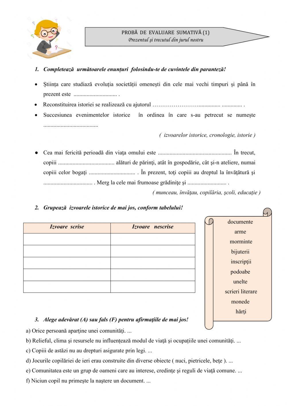 Trecutul si prezentul din jurul nostru