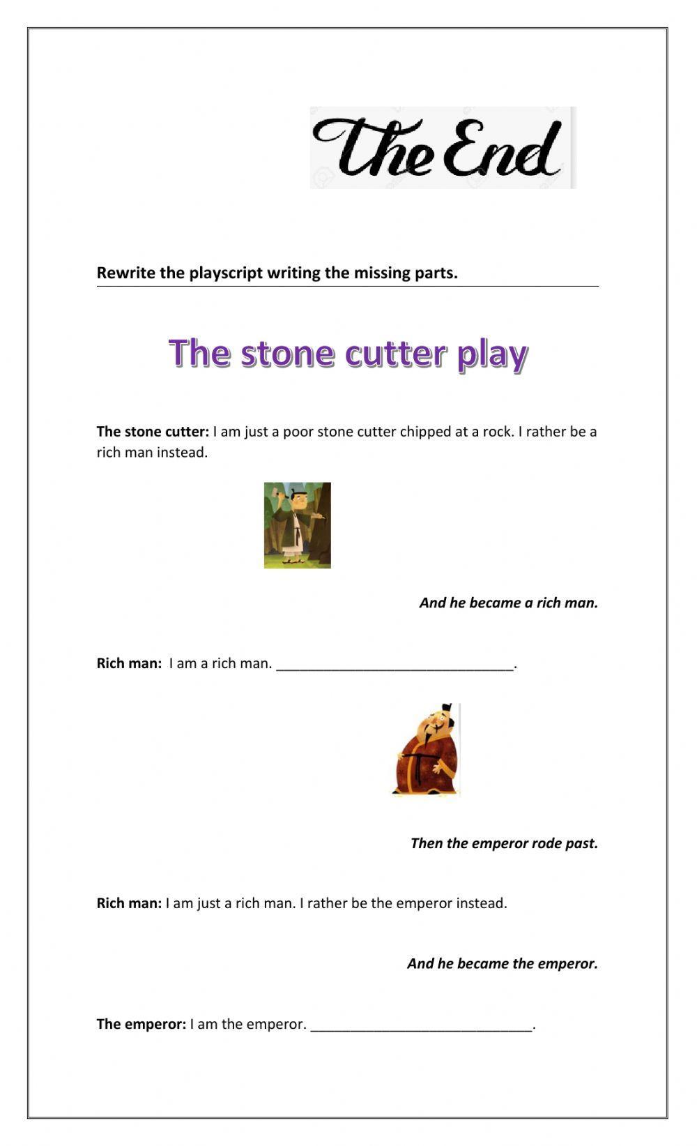 The stone cutter play