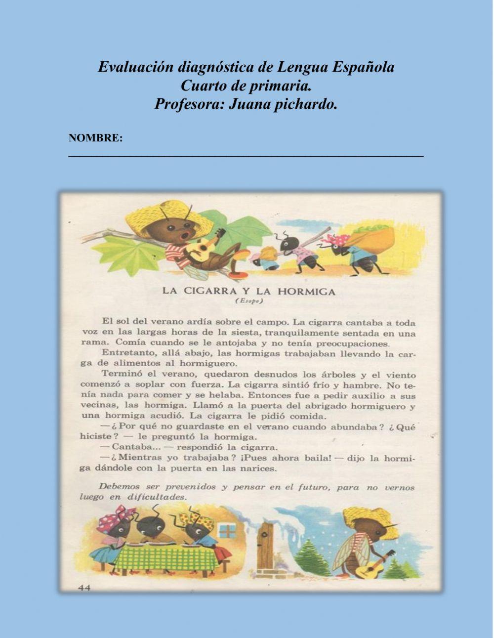 Prueba de diagnostica