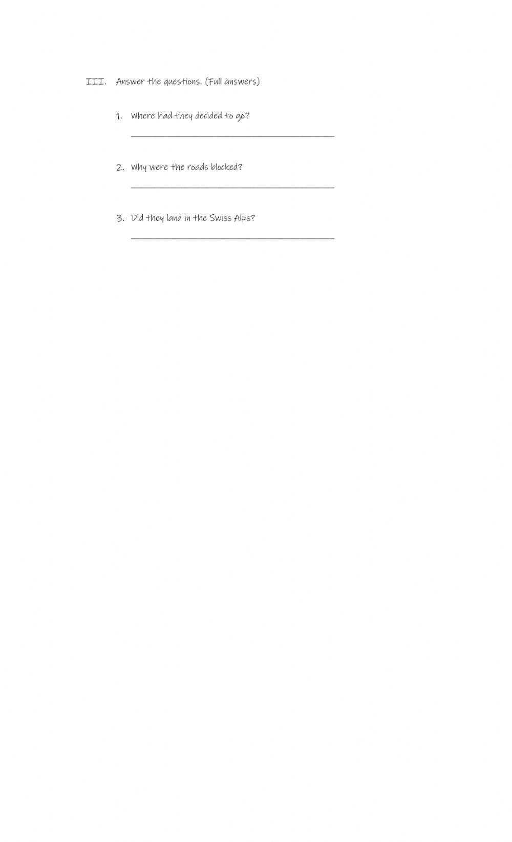 Past Perfect and Past Perfect Continuous