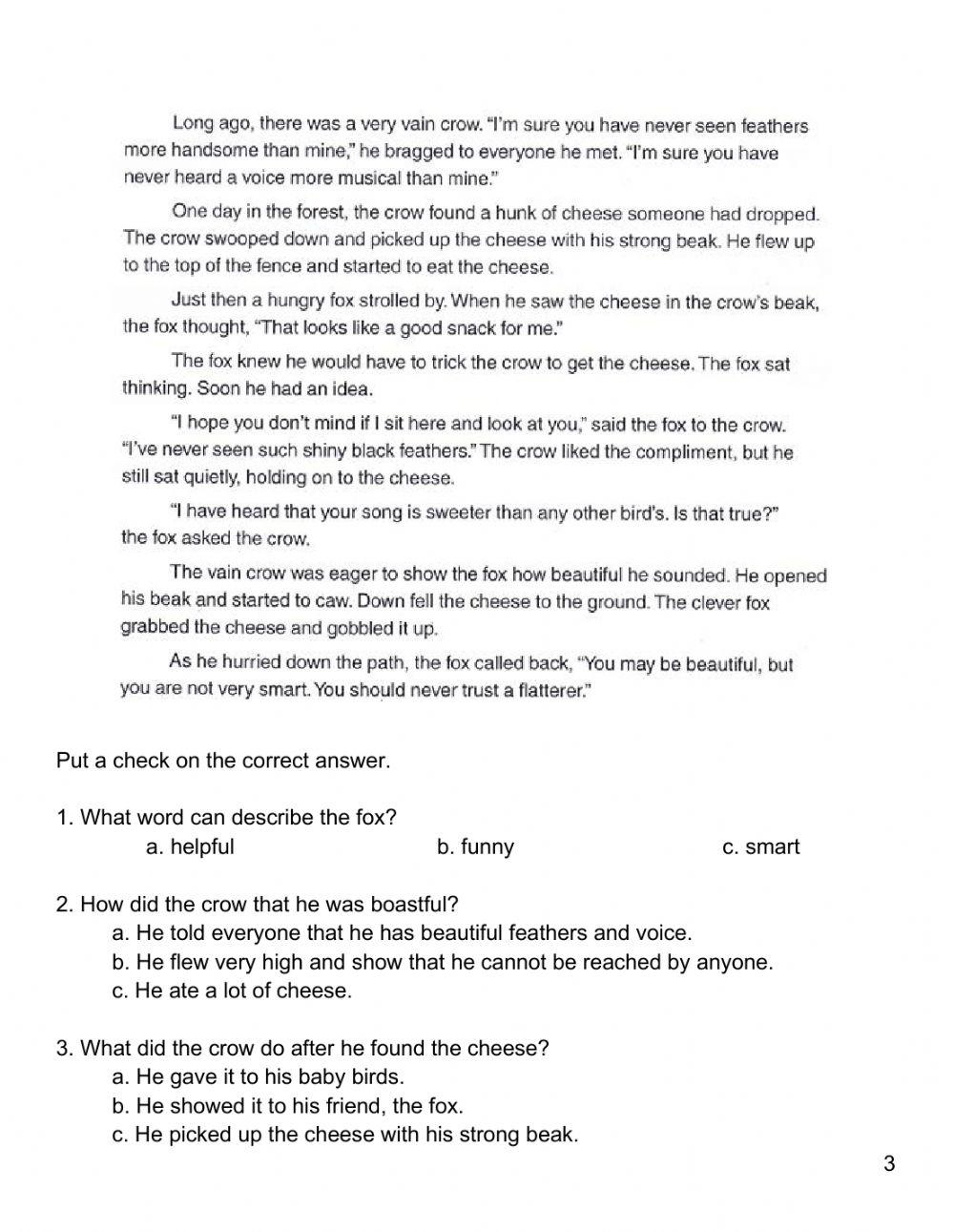 English 6 1st Qtr Summative Test B