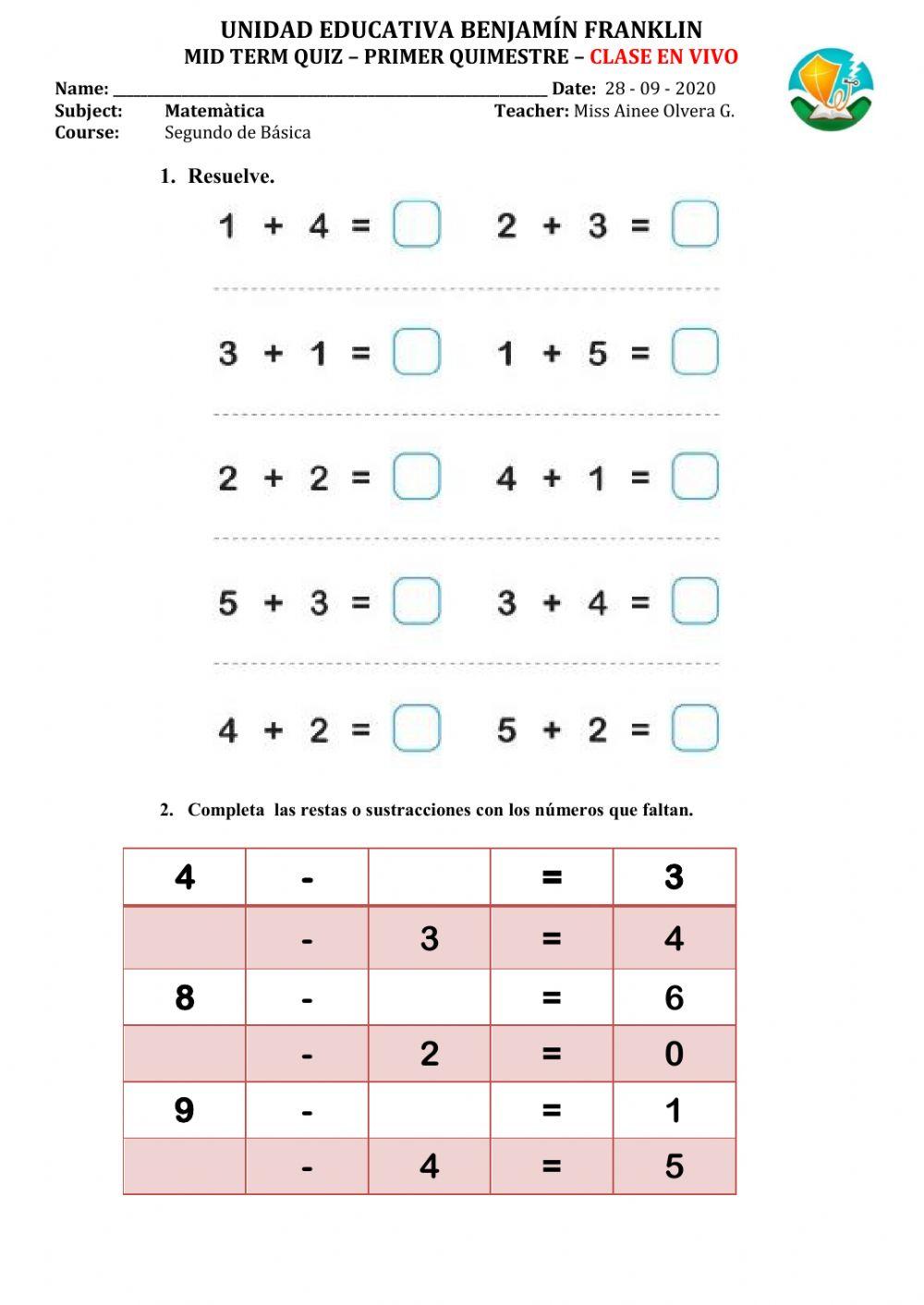 Mtq online math miercoles