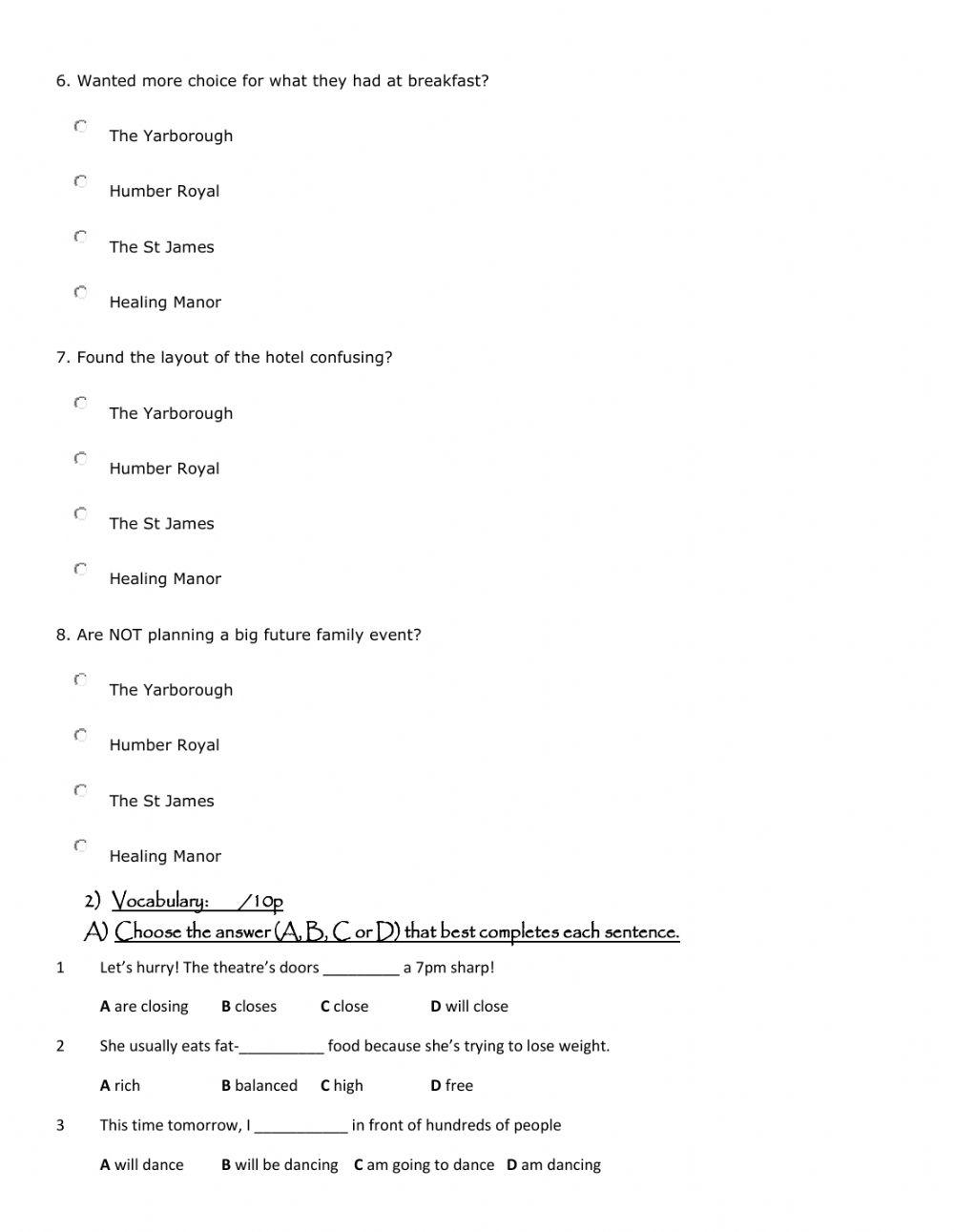 FCE - Follow-up Units 5 & 6