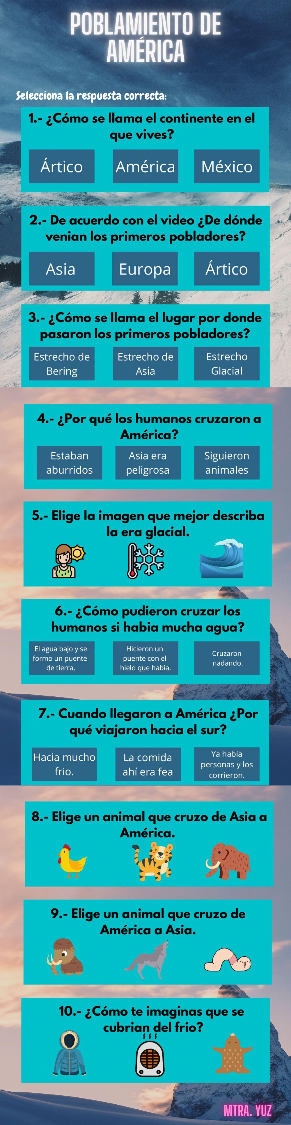 Poblamiento de america