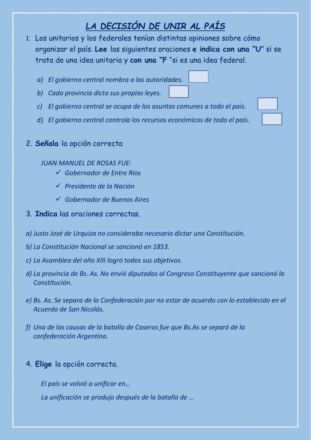 La unificación del país