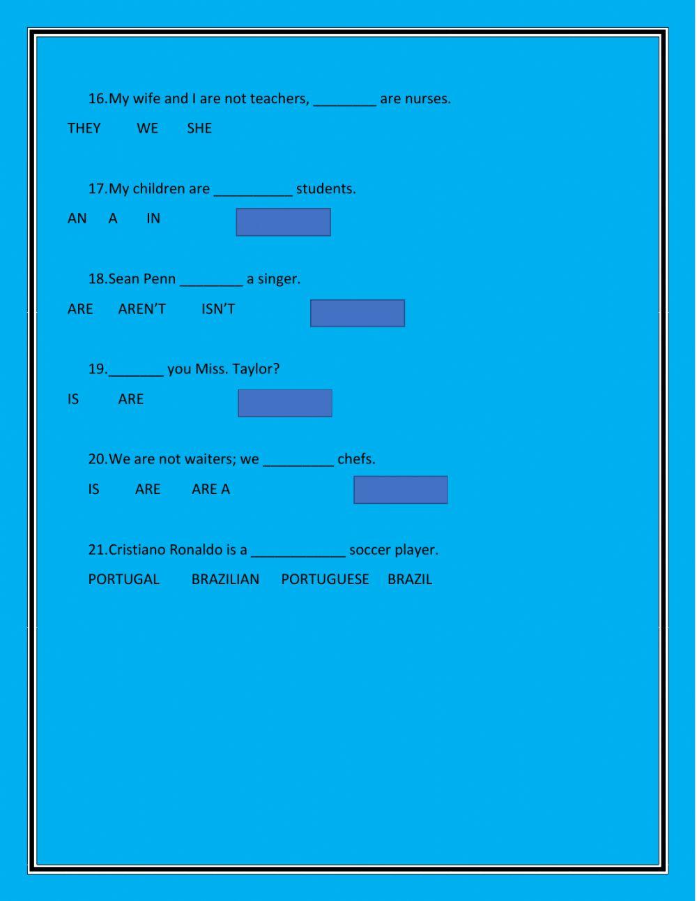 Personal information