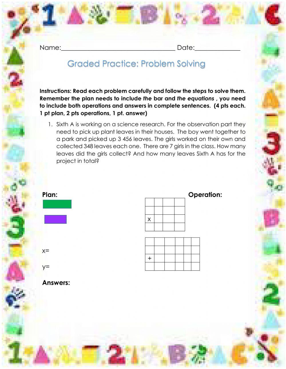 Graded Practice Problem Solving