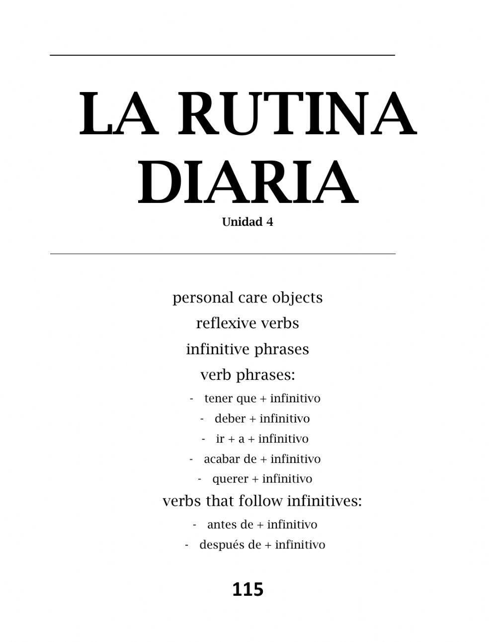 Rutinas