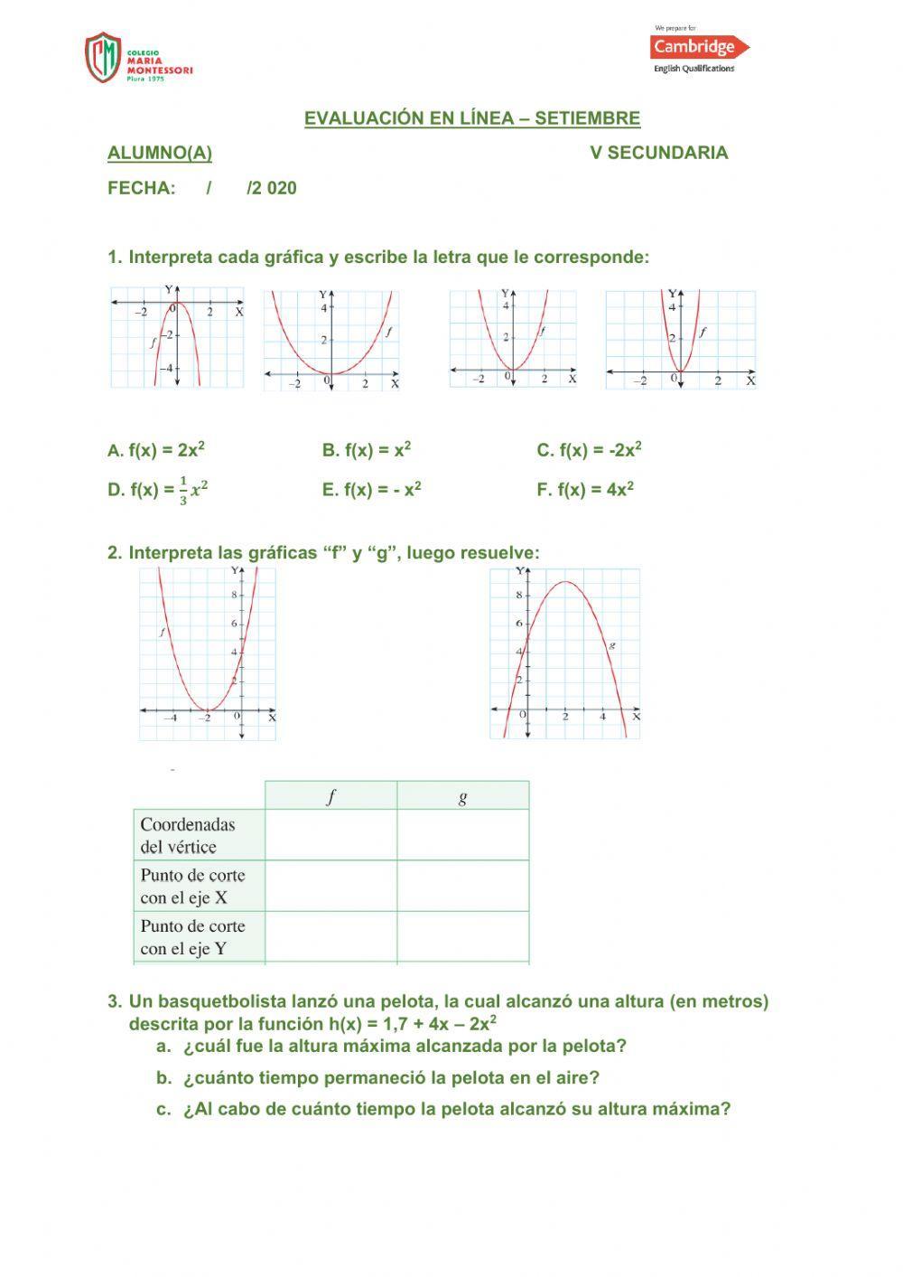 Función cuadrática
