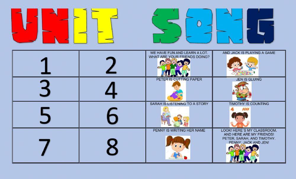 Listening a unit song