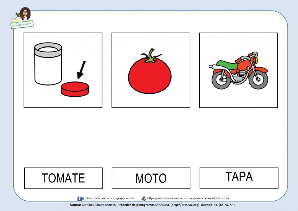 TAPA, TOMATE y MOTO