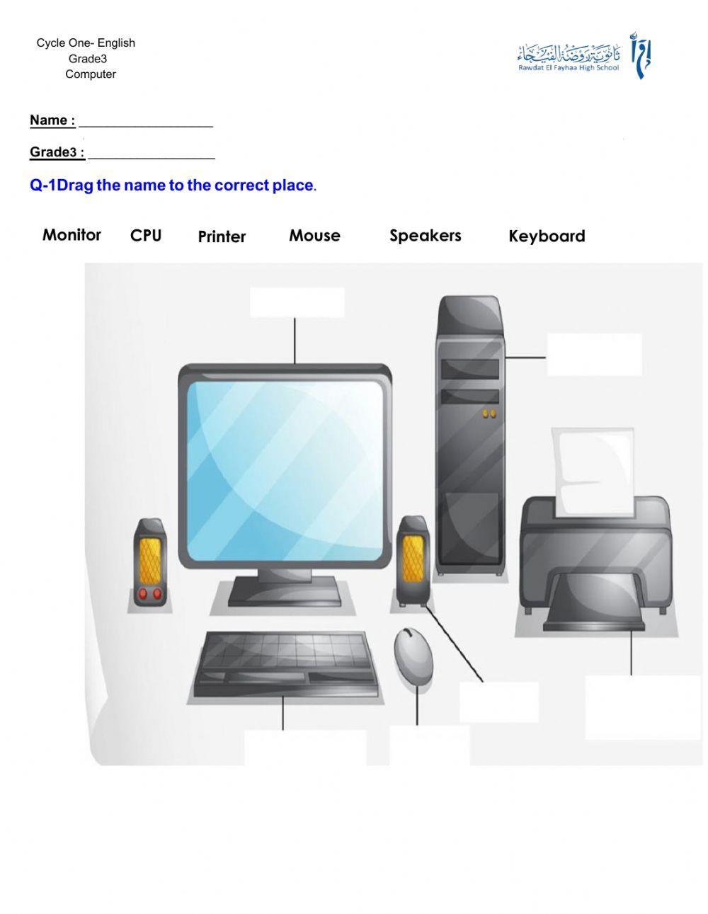 Grade3- Activity1- parts of a computer