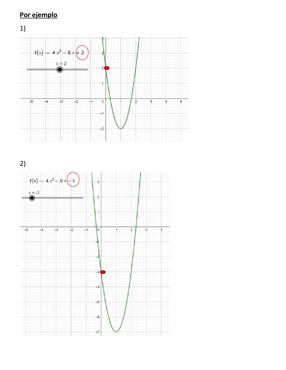 Función Cuadrática (Parte B)