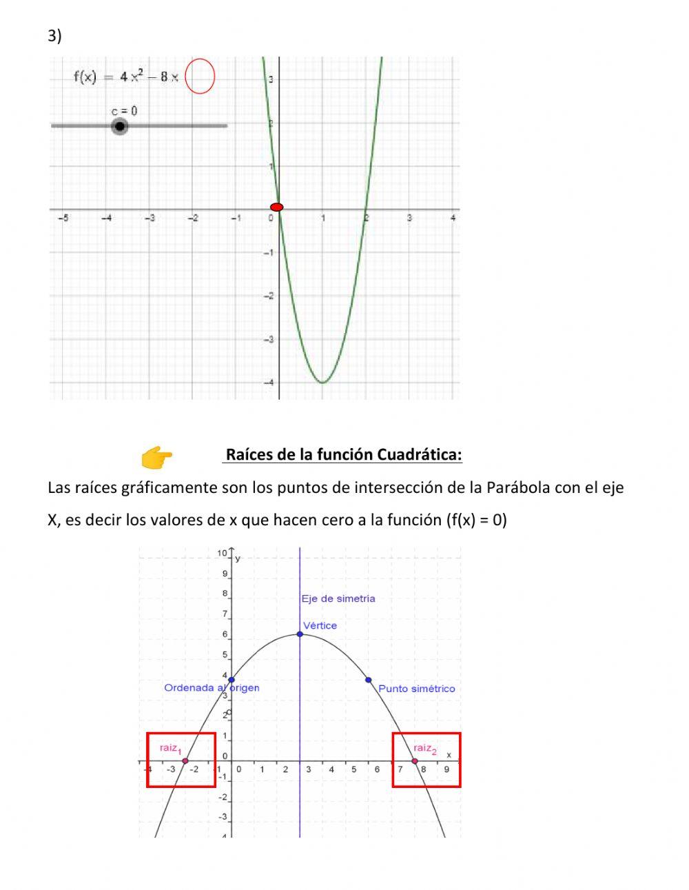 Función Cuadrática (Parte B)